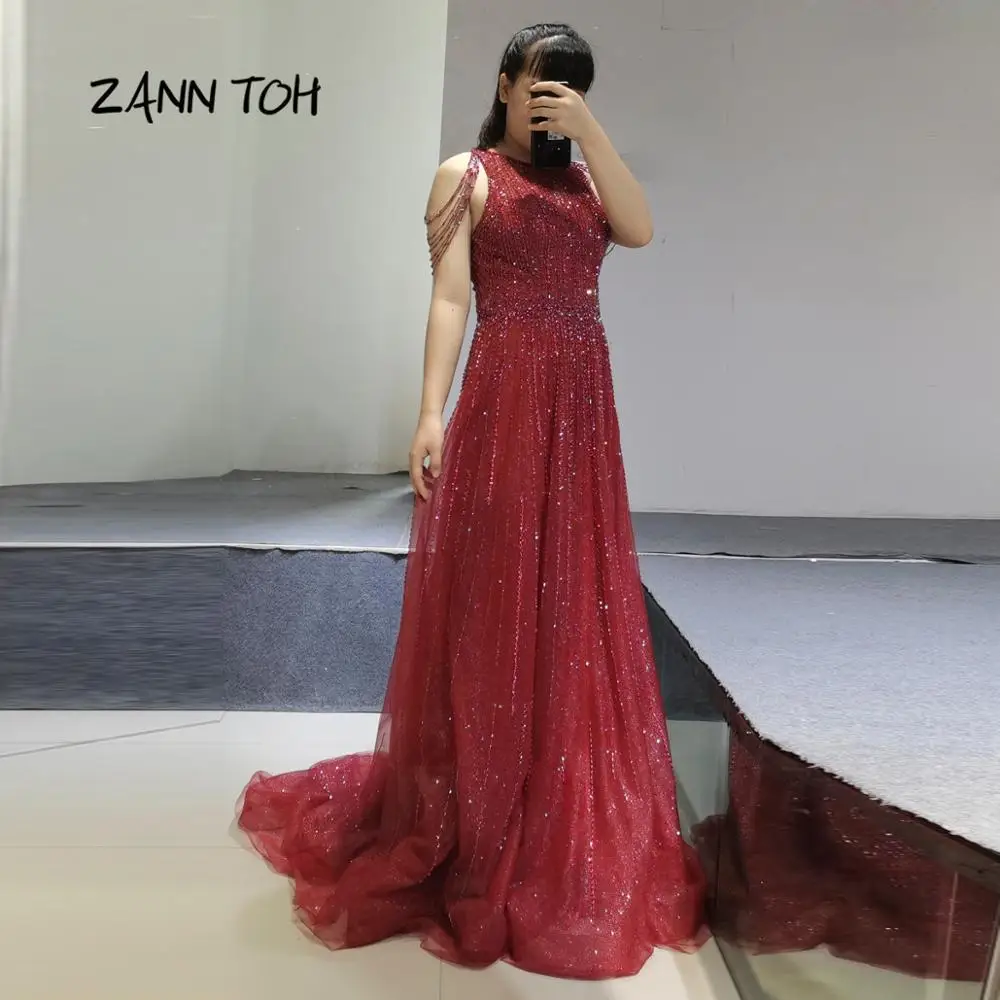 Formal Evening Dresses Long 2020 Beading A-line Floor Length Party Dress Gowns For Women Robe De Soiree | Свадьбы и торжества