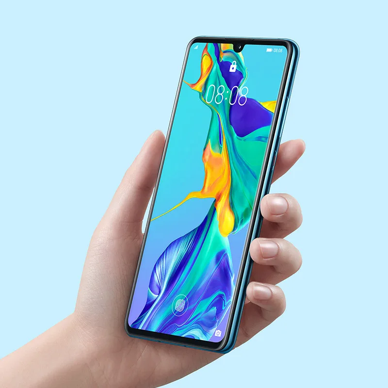 Huawei P30, 8 ГБ ОЗУ, 128 Гб ПЗУ, смартфон Kirin 980, четыре ядра, мобильный телефон, экран 6,1 дюйма, 40 МП, 3 камеры, Android 9, NFC, супер зарядка