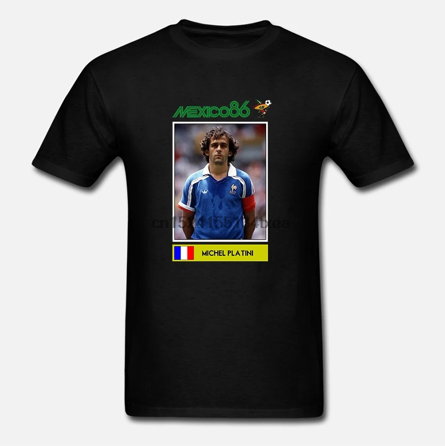 Мужская футболка Мишель Платини Мексика 86 panini футболки Женская |