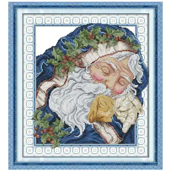 

Intoxicated Santa Claus 11CT 14CT DIY kit Chinese wholesale Chinese Cross Stitch embroidery needlework Sets home decor