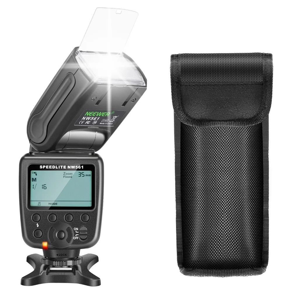 Набор для вспышки Neewer NW561 Speedlite для камеры Canon Nikon Olympus Fujifilm DSLR, включает: NW-561 вспышка+ Рассеиватель Вспышки+ пульт дистанционного управления