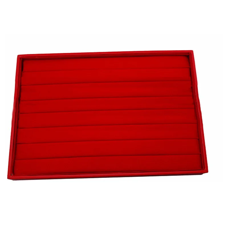 

Red Velvet Plates/Ring/Necklace Jewlery Box Display Box
