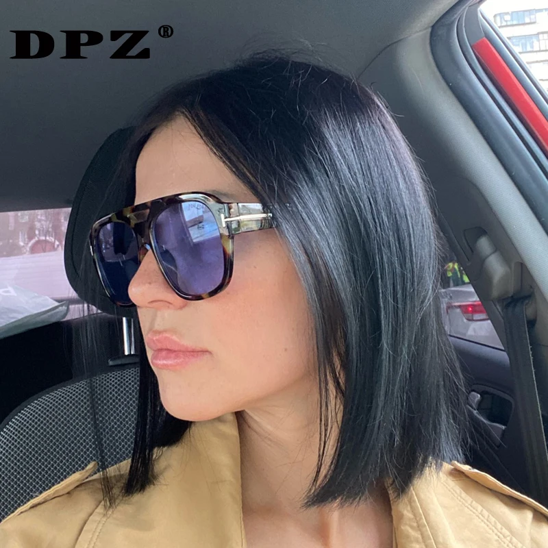 TOM ford-gafas de sol de gran tamaño para hombre y mujer, lentes de sol con  degradado sexy, color negro, decoración de marca de lujo, UV400 _ -  AliExpress Mobile