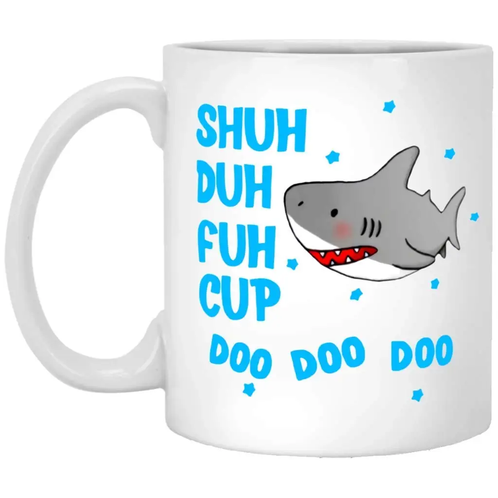 Shuh Duh Fuh чашка папа Акула Doo кофейная кружка 11 унций