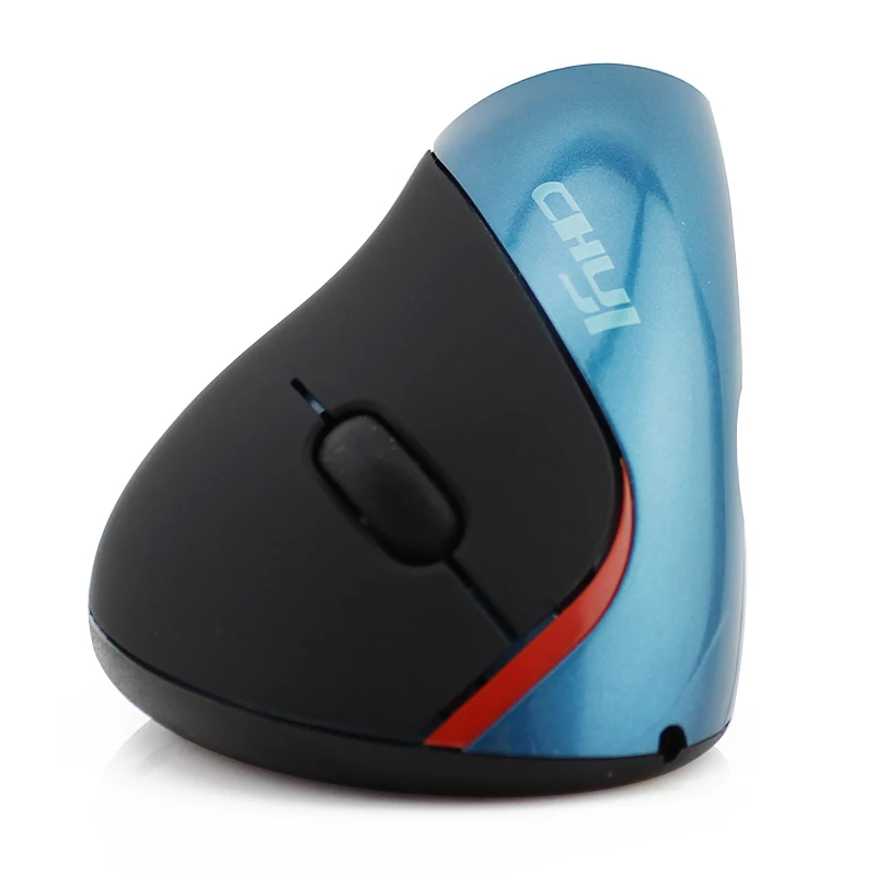 Беспроводная вертикальная перезаряжаемая эргономичная компьютерная мышь Mause, Оптическая USB мышь, портативная компьютерная мышь Mause для ПК, ноутбука, ноутбука - Цвет: Only Blue  Mouse