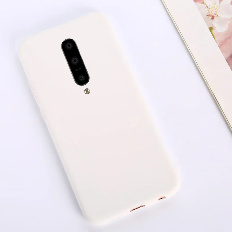 Luxury Candy Color Phone Case for One Plus 7 Pro Matte Silicone TPU Cases For OnePlus 1+ 5 5T 6 6t 7 7T 8 8T Pro Soft Back Cover flip phone cover Cases & Covers