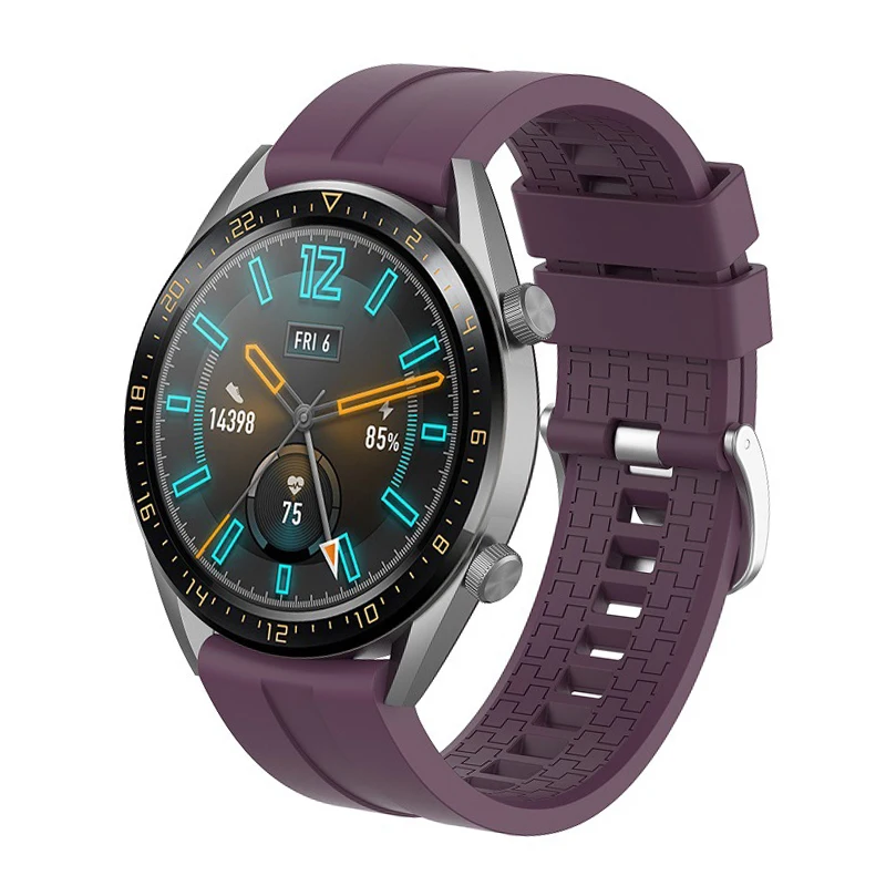 22 мм ремешок для huawei Watch GT/Honor Watch Magic/Amazfit PACE/samsung Galaxy 46 мм gear S3 спортивный силиконовый браслет на запястье ремешок