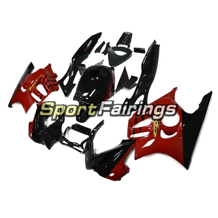 Cowlings для Honda CBR600F3 1997 1998 панели ABS пластик впрыска тела работы мотоцикл F3 97 98 Обтекатели Черный Красный наборы тела