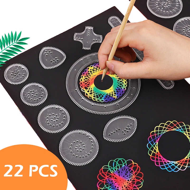 Creative Art DIY Magic Wanhua Ruler Set — 3D Geometric Pattern