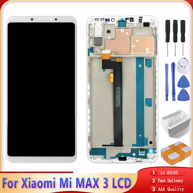 6 9 &quotдля Xiaomi Mi Max 3 ЖК дисплей сенсорный экран 100% протестированный дигитайзер