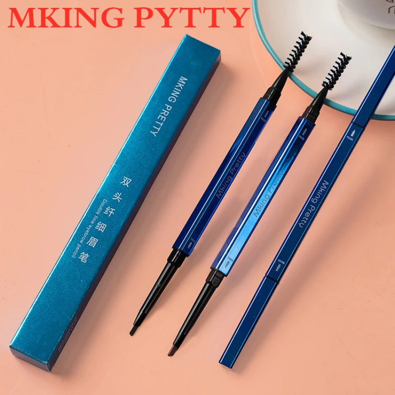 

Double Head Eyebrow Pencil Ultra Fine Triangle Brows Pen Long Lasting Waterproof Black Brown Tint Makeup Brow Enhance Cosmetics