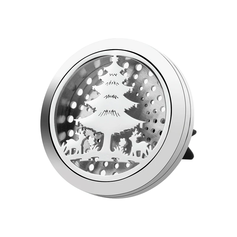Christmas Theme Car Air Freshener Holder Accessories For Flavoring Perfume Smell Scent Auto Interior Decoration Aroma Fragrance