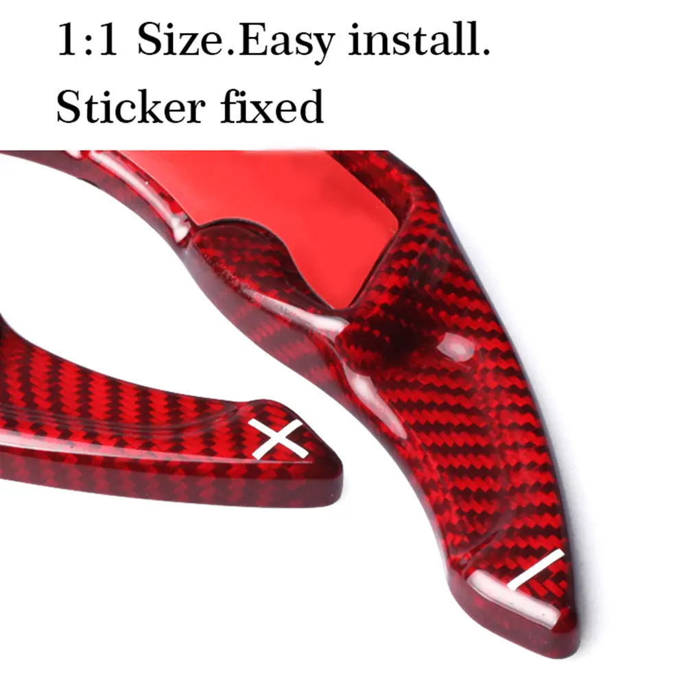 For Subaru XV BRZ Toyota GT86 FR-S Car Steering Wheel Shift Paddle Shifter Trim Cover Real Carbon Fiber DSG