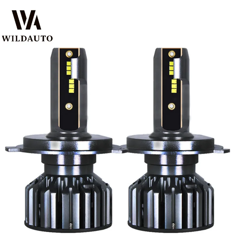 WILDAUTO из 2 предметов автомобиля светодиодный фар H1 светодиодный H7 H8 H9 H11 комплект фар 9005 HB3 9006 HB4 авто светодиодный Потолочные светильники мини автомобиль лампы для передних фар