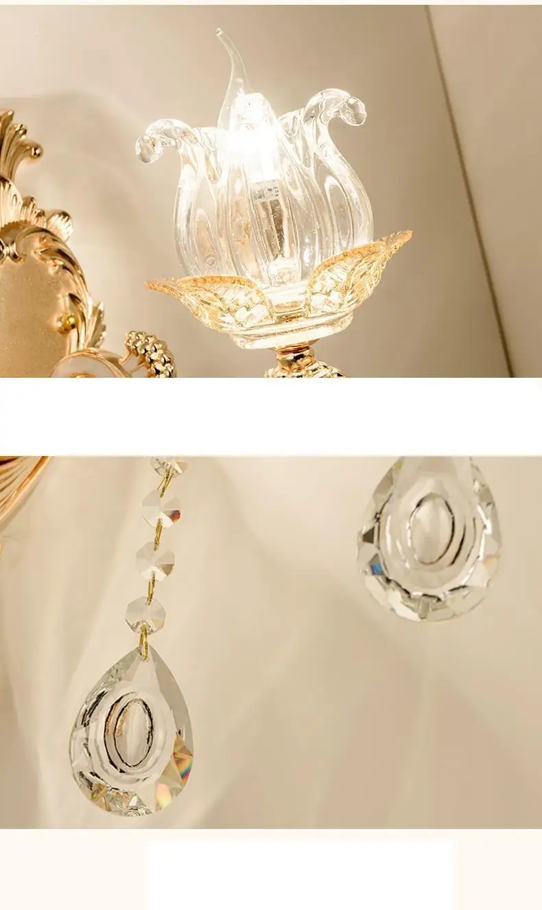 Parede Wandlampe ванная комната промышленный Декор зеркало Бра Кристалл Aplique Luz сравнению Wandlamp аппликация Murale светильник Настенный светильник