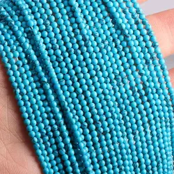 Wholesale Natural Stone Beads in Rose Quartz, Amethyst, and Agate for Jewelry Making and DIY Bracelet Crafting (Blue Turquoise)