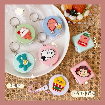 

Cute Cartoon Mini Small Tape Measure Multi-functional Portable Tape Poached Egg Flower Tape Measure Measurements Soft Ruler Hang