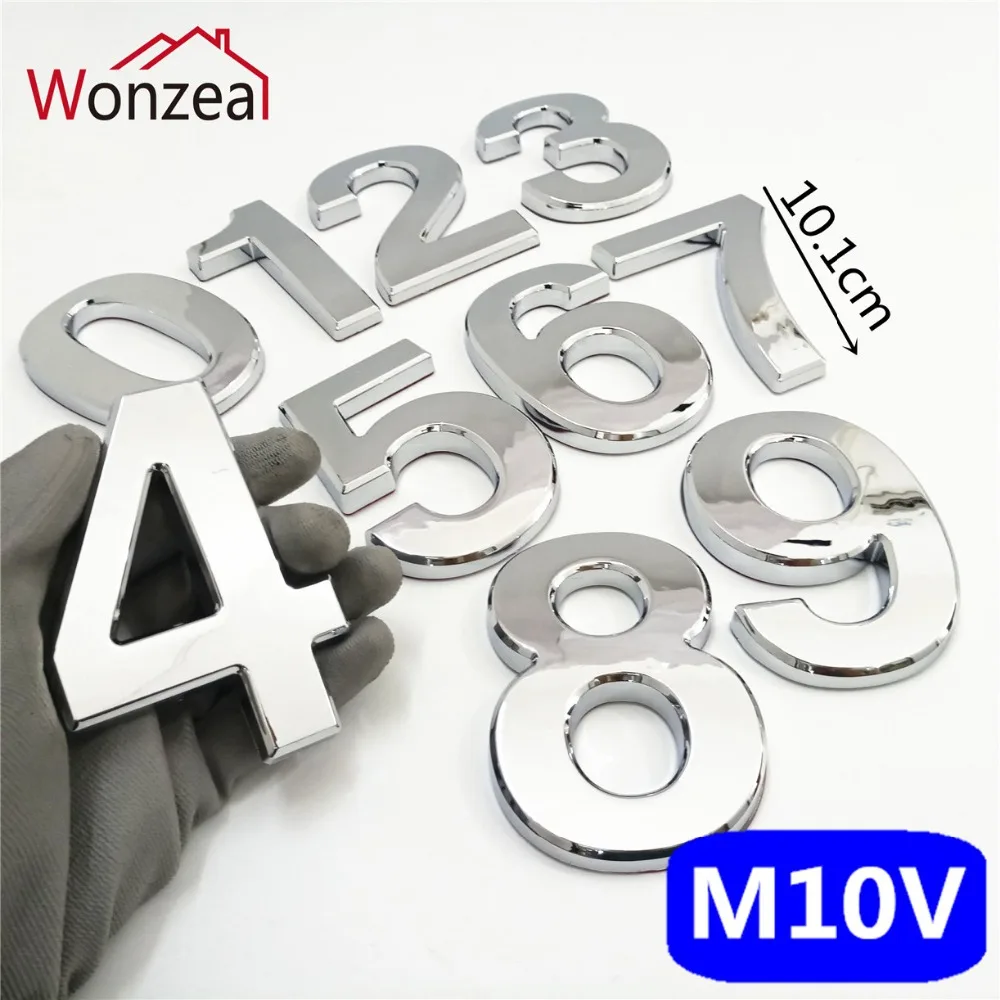 M10V亮银10cm塑料门牌=c混合2