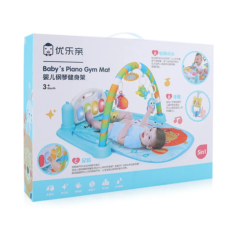Детский игровой коврик, игры, одеяла, коврик для обучения, игрушки, детские развивающие игры, детские вещи, педаль, пианино, рамка, игрушка, розовый и синий