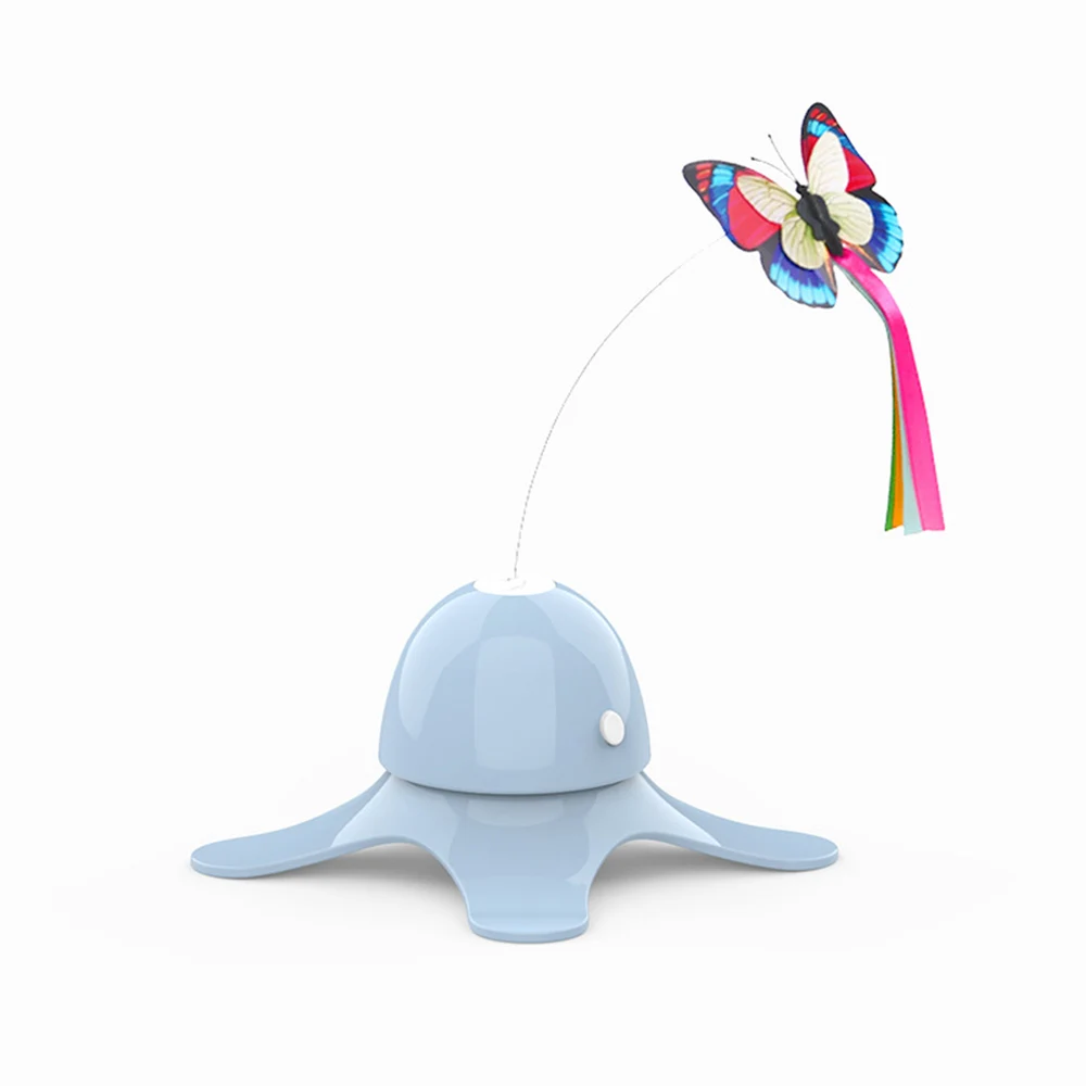 

Funny Cat Teaser Electric Pet Interactive Exerciser Automatic Butterfly For Indoor Outdoor Catch Toy Electric Playing Exercise