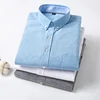 New Casual Shirt Men Slim Fit 60% Cotton Oxford Plaid Men Top Shirts Blouse Regular Long Sleeve Men's Smart Business Dress Shirt ► Photo 2/6