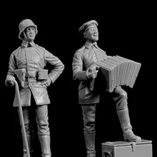 Unassambled 1/35 древний полицейский пение включает 2 фигурки из смолы набор миниатюрных моделей Неокрашенный