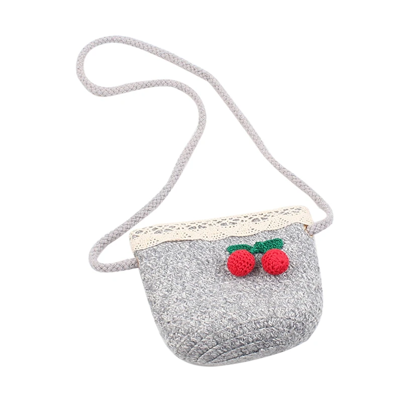 Детская милая сумка через плечо с принтом Вишни из мультфильма; модная детская сумка через плечо для девочек