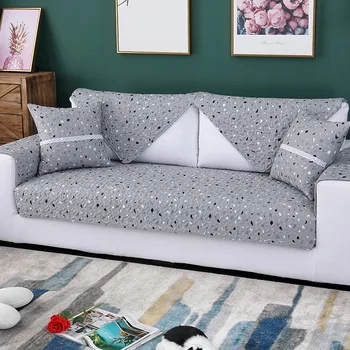 

1 Pcs Cotton Sofa Cover Plaid Striped Sofa Towel for Living Room Idyllic Non-slip Sofa Cushion Free Shipping