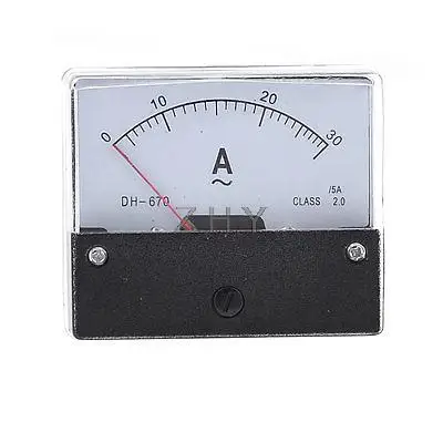 

Square Panel 0-30A AC Current Ammeter Analogue Amperemeter