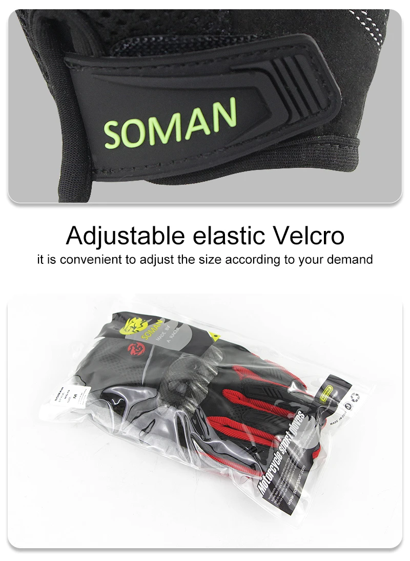 Soman карбоновые перчатки для верховой езды сенсорные перчатки для мотокросса Guante Moto дышащие Guanti Luvas Motociclismo перчатки для мотокросса для гонок