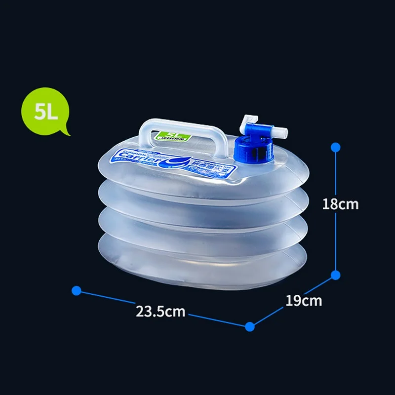Походные сумки для воды 5/10/15L Открытый походный ультралегкий портативный контейнер для воды складной водный Кемпинг складное ведро