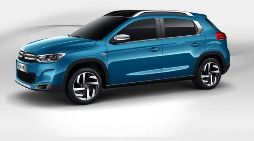 Синий ABS краска автомобиля заднее крыло багажника выступ Спойлеры подходит для Citroen C3-XR - Цвет: Синий