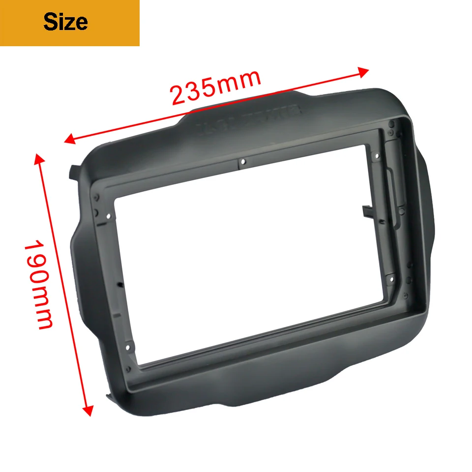 2DIN Car CD DVD Frame Audio Fitting Adaptor Dash Trim Facia Panel 9inch For JEEP Renegade 17 18 19 Double Din Radio Player