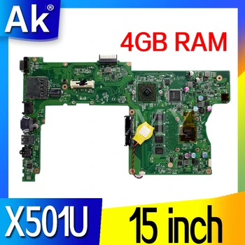 

X501U Motherboard With 4GB RAM For ASUS X501U Laotop Mainboard 15 inch