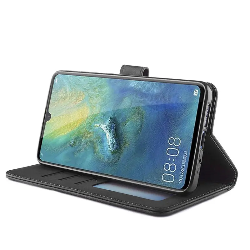Чехол книжка с откидной крышкой для huawei mate 20 роскошный кожаный чехол кошелек в