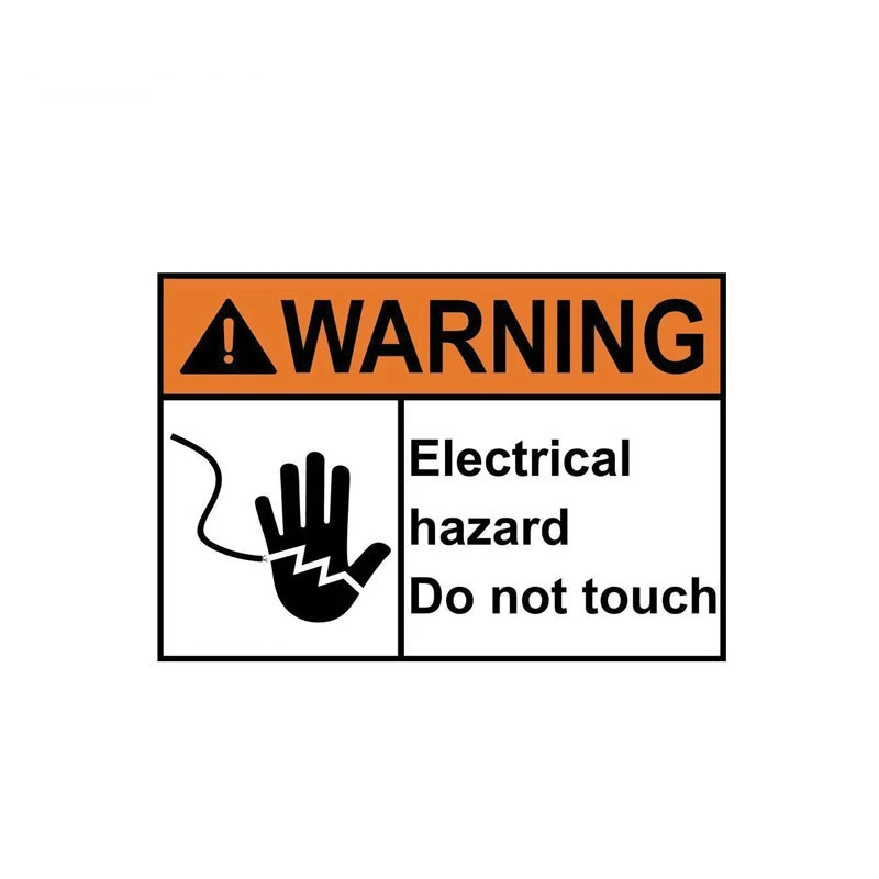 

Car Sticker Warning Electrical Hazard Do Not Touch Auto Moto Accessories PVC Decal for BMW VW Audi Octavia Skoda,15cm*10.2cm