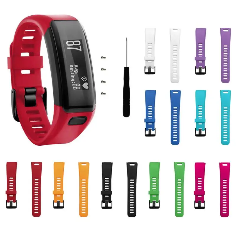 Замена совместимых полос для Garmin Vivosmart HR с металлической пряжкой фитнес-браслет ремешок пот водостойкий браслет