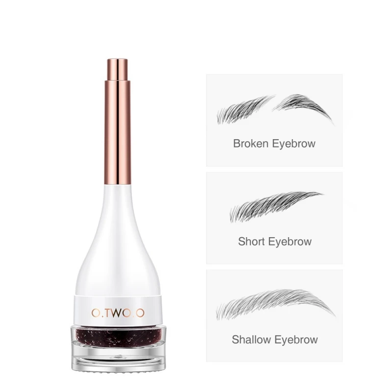 Гель для бровей для создания натуральных бровей для волос 3D Make Up Fiber водонепроницаемый стойкий для бровей с кистью Косметика