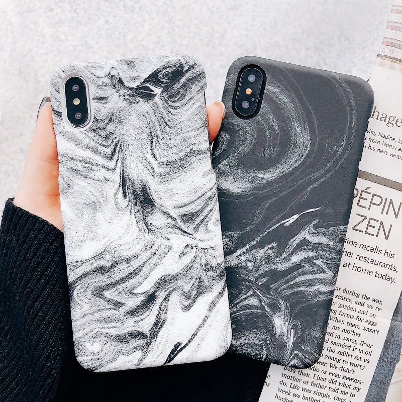 

Marble Case on For Coque iphone xr case Pro Max 7 XS MAX Case Soft TPU Back Cover For iphone 6 6S 7 Plus iphone X XR Case Cover