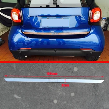 

For Benz Smart Fortwo 2014 2015 2016 2017 Stainless Steel Rear Door Trunk Lid Below Cover Trim Exterior Molding Stickers