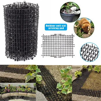 

Pets Deterrent Outdoor Mat Anti-cat Thorns Pad Dog Nails Repellent Mat for Garden Yard E2S