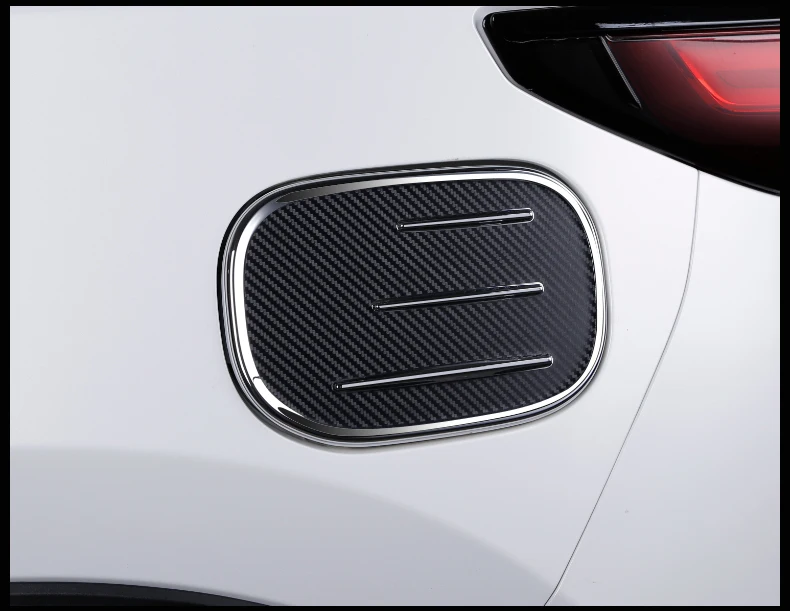 ABS углеродного волокна стиль топливный бак крышка Газа крышка Накладка для Mazda CX-5 CX5- 1 шт. авто аксессуары