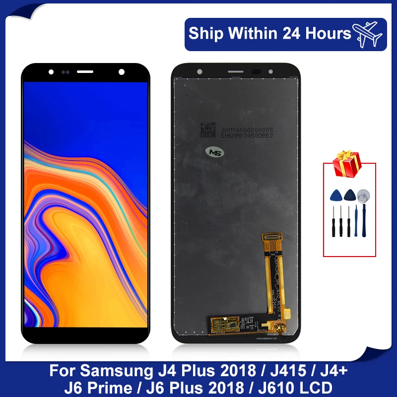 ЖК дисплей 6 0 дюйма для Samsung Galaxy J610 J415 J6 + J610F J610FN J4 Plus 2018 сенсорный экран дигитайзер Запасные части|Экраны