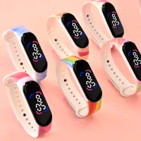 2022 moda bambini orologi regalo di compleanno per bambine cinturino in Silicone colorato LED orologio digitale per bambini braccialetto sportivo di moda