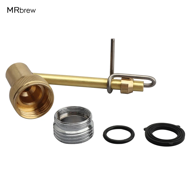 BrassCarboyJetBottleWasherWithSinkFaucetAdapterBeerCleaning