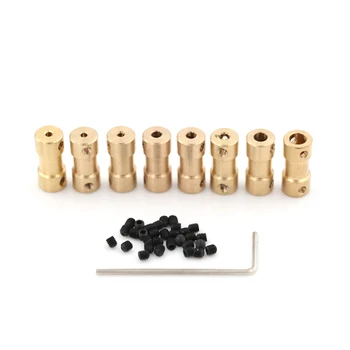 

New 8Sizes Brass Flexible Motor Shaft Coupling Coupler Motor Transmission Connector Drive Shaft 2mm 5 Connectors Boat Rc C22
