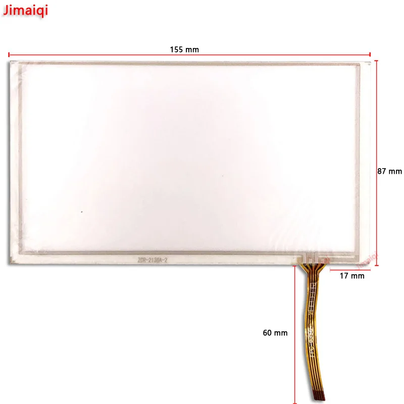 

6.2" 4Wire 155*87mm Resistive Touch Screen Panel Digitizer for FPC-0356 ZCR-2136A-2