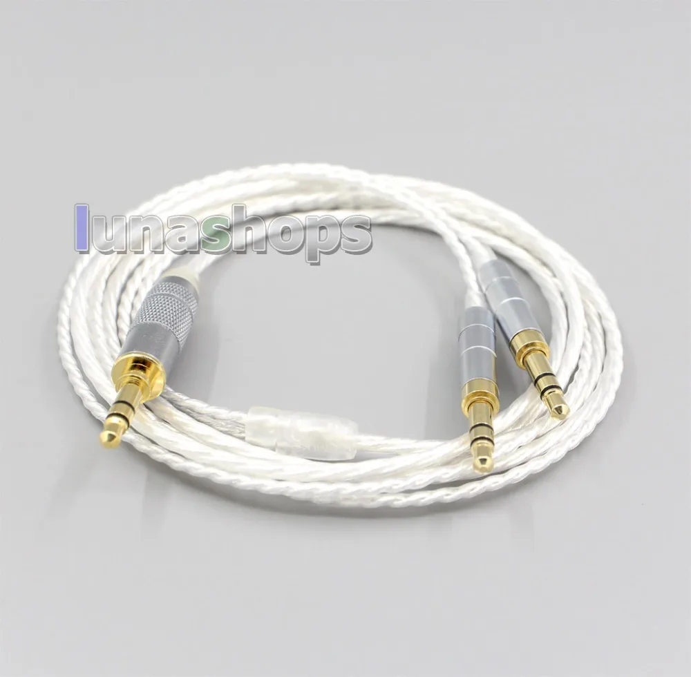 LN006626 XLR 4 4mm 2 5mm Hi Res Silver Plated 7N OCC Earphone Cable For Onkyo A800 Headphone 3 5mm Pin