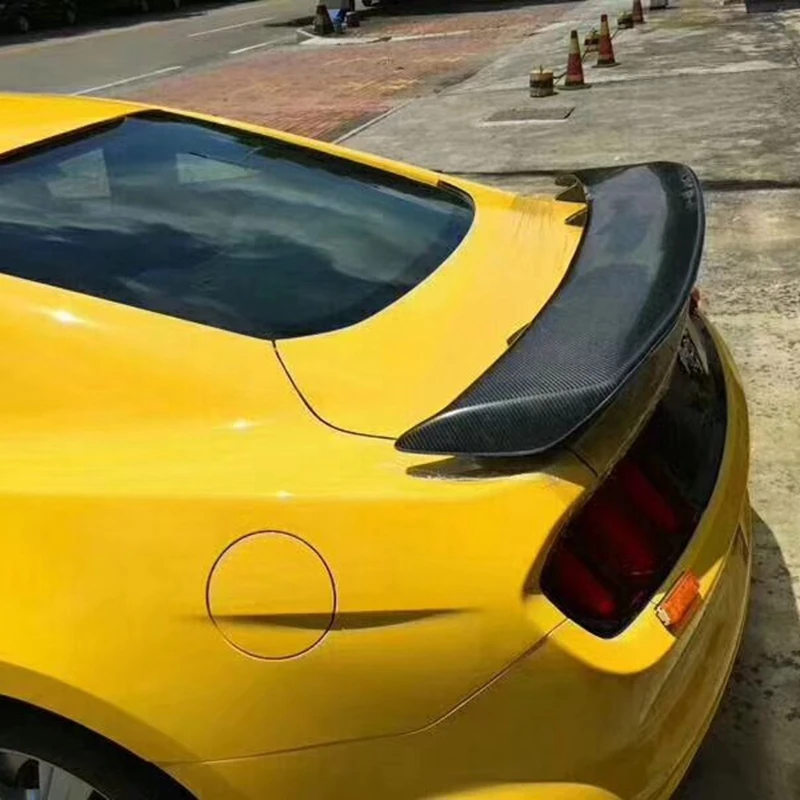 

High quality carbon fiber rear wing torso lip spoiler for Ford Mustang GT spoiler 2015 2016 2017 2018