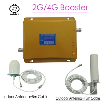 

ZQTMAX GSM 4G 1800mhz Signal Booster CDMA 850mhz Repeater Band 3 Band 5 UMTS LTE Amplifier Signal + antenna accessories